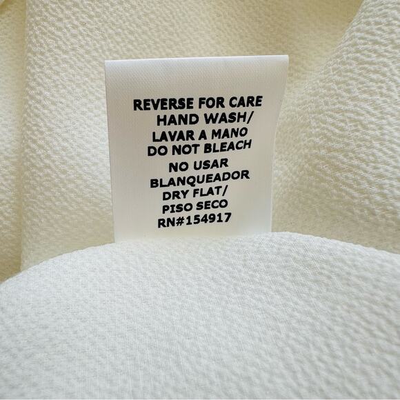 Vine & Love Ivory White Sequin Puff Sleeve Dressy Blouse Top Size Small NEW - Picture 11 of 12